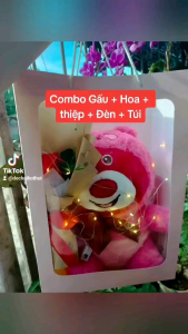 Sét quà tặng Gấu bông + kèm hoa