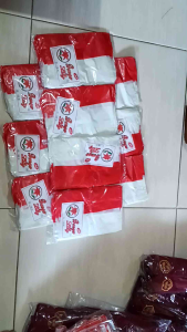 1 pack Bendera Indonesia Plastik Isi 100 / Bendera Plastik isi 100 grosir