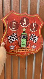 ป้ายสังกะสี ปั้มนูน ติดผนัง ขนาด 30x30 cm. เลือกลายที่ตัวเลือกสินค้า