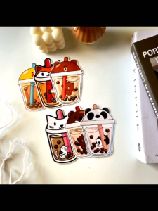 Amplop 3D Bobba Tea: Desain Unik & Kreatif