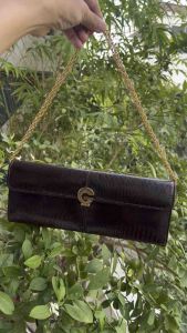 Túi 2hand đeo vai cực Tây da kì.nhông thật phong thủy CUEROO của ACHENTINA -T267