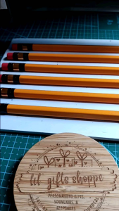 [lilgiftsshoppe] Personalized AUTHENTIC MONGOL Pencils Laser Engraved - 2 XL Trio Wraps Barbie