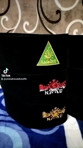 Kopiah Songkok Peci AC NU Ansor Banser Dekengan Pusat ST Murah Berkualitas