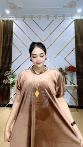 Dress tunik wanita bludru bling2 terbaru betseller