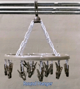 19 clips Round Plastic Hanger Drying Rack Rotatable Underwear Drying socks#727 Uniglobal
