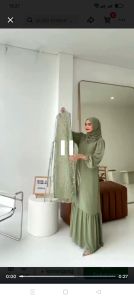 Dress Sintia: Outer & Inner Brukat Dress Kondangan Premium