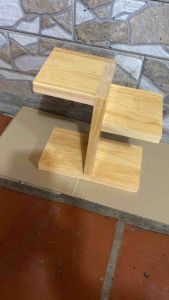 Kệ gỗ để bàn học bàn làm việc trang trí cây cảnh mini đồ vật đa năng