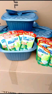 1 set wadah isi 10 pcs Mama lemon kemasan kantong 105ml