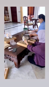 kotak hantaran pernikahan /box seserahan pernikahan //kotak hantaran mewah kayu jati belanda 1 set isi 3 kotak + tutup mika polos