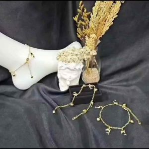 GELANG KAKI XUPING LAPIS EMAS / GELANG XUPING IKAN LUMBA-LUMBA / GELANG KAKI XUPING ANTI KARAT & ANTI LUNTUR / GELANG KAKI RANTAI / GELANG WANITA ELEGAN / WOMEN DOLPHIN ANKLE BRACELET / XPGK8314