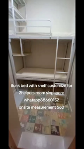 Bunk bed customize for 2 helpers room singapore condo/customize/bunkbed/helperbed/kids bed/adult bed