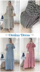 IMIMA MAXY DRESS RAYON MOTIF BUNGA BY MOELA
