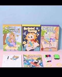 WIPE AND CLEAN BUKU AKTIVITAS PEN CONTROL PAINTING MAINAN EDUKASI ANAK MONTESSORY