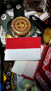BADGE BORDIR BENDERA INDONESIA 39 X 59 CM
