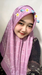 Hijab Segi Empat Voal Premium Motif Kekinian 2024 Terbaru Mewah Terlaris