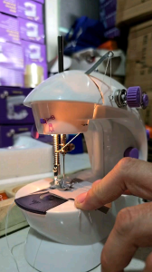 Paket 4in1 Mesin Jahit Mini Portable + Meja + Sewing Kit Free Jarum Mesin