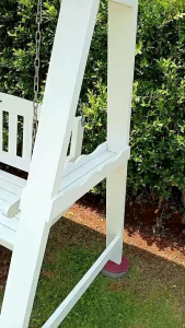 ชิงช้าไม้สักทองขนาดใหญ่นั่งได้2-3คน(โซ่สแตนเลส)