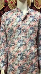 ✈️Abstract Embroidered Straight Pure Cotton Kurta พรีเมี่ยมชุดผู้ชายจากอินเดีย เซ็ทเสื้อ+กางเกง พร้อมส่งค่ะ