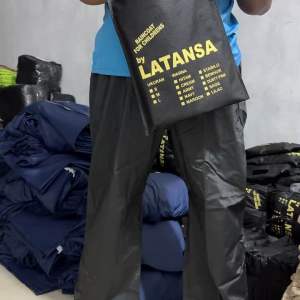 Celana Jas Hujan Bahan PVC 0.25 FullSealing Pres Anti Sobek Dan Rembes Celana Saja Orisinal Latansa