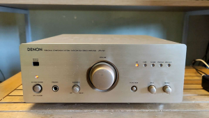 Âm li Denon size Trung 27cm face vàng chanh