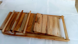 ชั้นวางแคตตัส4ชั้นพับได้ที่วางของไม้สักแท้ขนาด(สูง60ซมกว้าง30ซม)แข็งแรงทนทานน้ำหนักเบาเคลื่อนย้ายง่ายทนแดดทนฝนสินค้ามีพร้อมส่ง สินค้าพร้อมใช้งาน