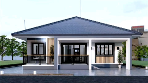 แบบบ้านปั้นหยชั้นเดียว