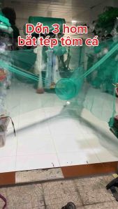 Dớn chặn sông ao hồ Đường kính 50cm Dớn 3 hom và 5 vành kẻm Tổng dài 5m gồm mình 3m và cánh 2m
