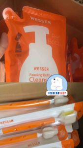 Nước súc bình sữa Wesser dạng chai và túi 500ml không Paraben mủi hương trái cây tự nhiên an toàn cho bé