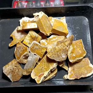 Batu Teratai Kuning Super Unik / Bahan Teratai Kuning Natural / Lempengan HQ