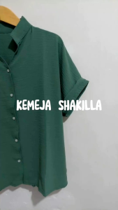 Atasan Kemeja Wanita Oversize Lengan Pendek Crincle Airflow Premium