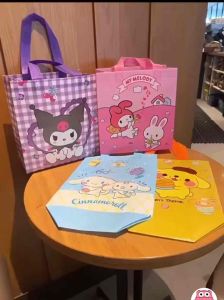 Cartoon Sanrio non-woven Handbag Kuromi Melody Packing Bag Reusable student tote bag Gift