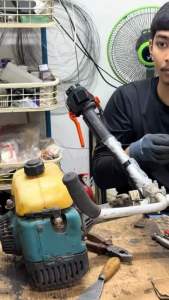 มือเร่งเครื่องตัดหญ้า มีตัวปรับ ไม่เมื่อยมือเวลาตัด