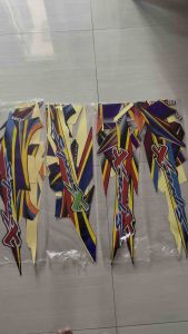 STIKER STRIPING LIS LES BODY HONDA SUPRA X 2004 HITAM