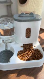 Automatic Cat Feeder and Water Dispenser – Universal Dog Bowl/Cat Bowl – Pet Water Fountain