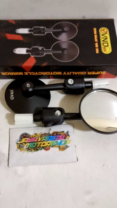 New~ Spion Jalu Bulat Bar End Black Kaca Putih Model VND Original Full Cnc Universal Pnp Adv/ Nmax /Pcx / Lexi/ Vario/ Scoopy/ Fino/ Lexi/ Aerox Dll