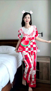 Đồ bộ nữ mặc nhà freesize 40-58kg kiểu dáng xinh xắn