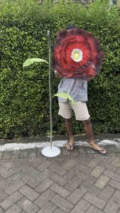Standing Bunga Giant Flower Motif Bunga Peony Diameter Bunga 55cm