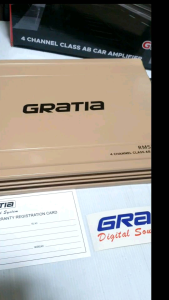เพาเวอร์แอมป์ GRATIA GT-460.4 เครื่องขยายเสียง เครื่องเสียงรถยนต์