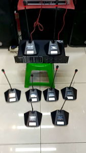 8 Mic Conference Wireless Microphone Meja DUSENBERG CHAIR 8 PLUS GARANSI 2 TAHUN SNI