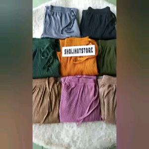 Celana Kulot Plisket Jumbo & Lidi XXL: Pilihan Celana Panjang Kulot Wanita Big Size