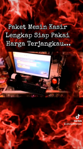 Mesin kasir Komputer pakai barcode scanner duduk lengkap dengan printer dan laci (stock ready siap kirim) LENGKAP DENGAN RIBUAN DATABASE PRODAK