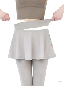 TERLARIS Rok Leging Celana Olahraga Wanita Rok Celana Skirt High Waist Polos Yoga 2 Lapis Gym Tenis Joging Running