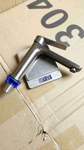 Vòi rửa mặt lạnh inox 304 xám  cao cấp- vòi lavabo lạnh
