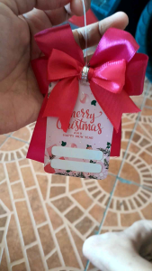 pita natal kupu kupu dan hangtag natal- pita natal - pita hampers natal- kartu ucapan natal- pita kupu natal