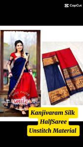 Kanjiveram Silk Zari Lehanga With Blouse Along With Banarashi Silk Duppta