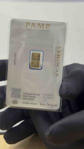 PAMP Swiss Made Gold Bar 1g Fine Gold 999.9