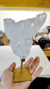 Natural High Grade Brazil White Quartz Crystal Cluster Ornament BCQ06