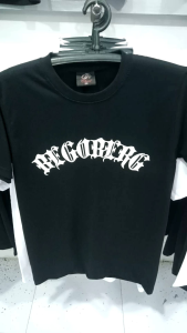 เสื้อแฟชั่นชายชายหญิง M-3XL กระชับสกรีนหน้าหลัง ราคาพร้อมส่งราคา ผ้าคอตที่ไม่มีตะเข็บข้าง สมัครสร้างลูกค้า