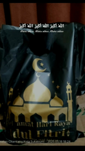 kantong plastik idul fitri/kantong plastik lebaran ukuran 25x35 isi50pcs/pack