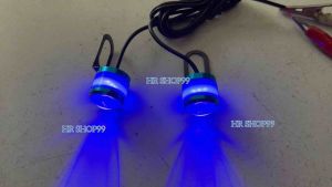 Sepasang Lampu LED Mata Elang Strobo Eagle Eye Breket Spion DC 12V